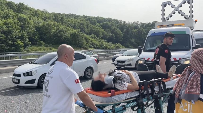 Kuzey Marmara Otoyolu’nda zincirleme kaza! Yaralılar var