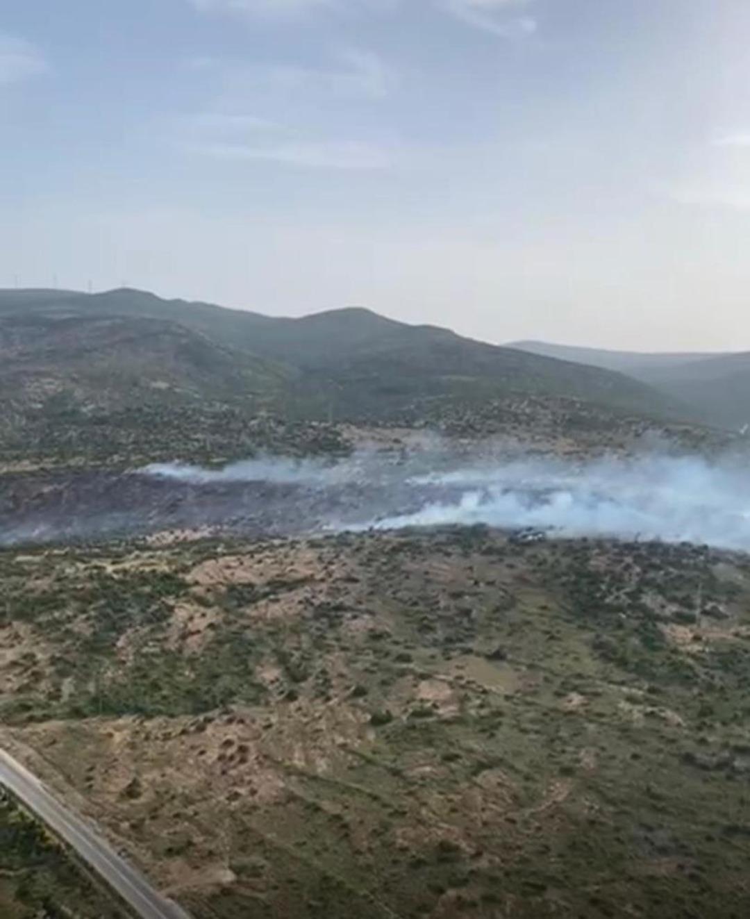 İzmir’de makilik alandaki yangına müdahale sürüyor 2
