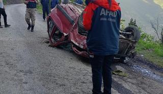 Gümüşhane'de feci kaza! 2 kişi yaralandı