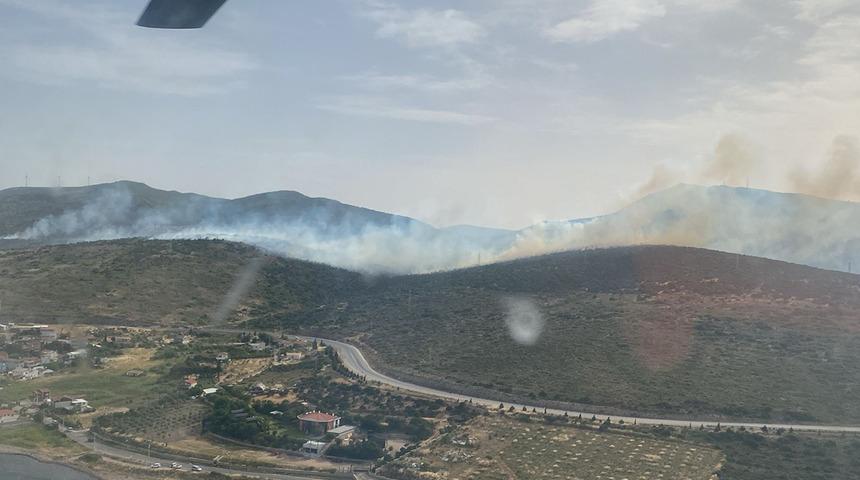 İzmir'de orman yangını! Kontrol altına alındı