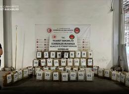 Ticaret Bakanlığı gümrük muhafaza ekiplerinden rekor miktarda uyuşturucu yakalaması