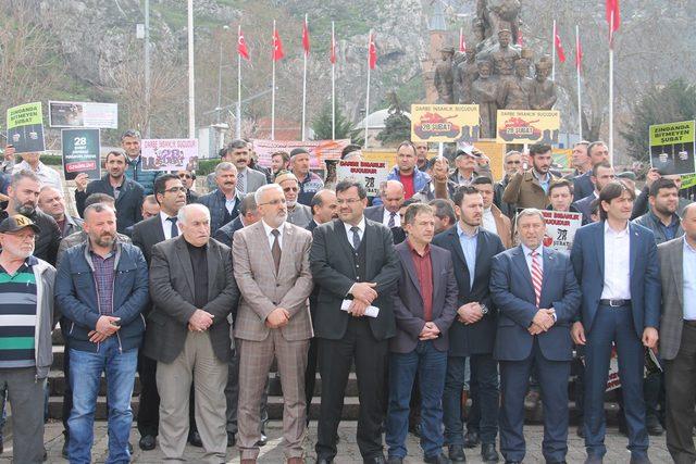 Amasya'da 28 Şubat protestosu