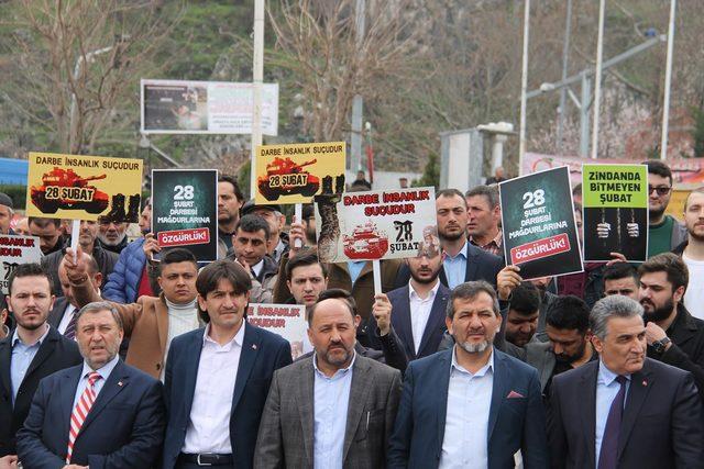 Amasya'da 28 Şubat protestosu