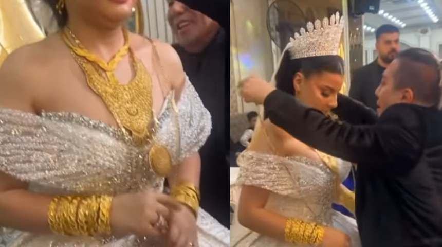 Murat Övüç düğünde gelinine kilolarca altın taktı! Takarken bir de alkış isteyince gündem oldu