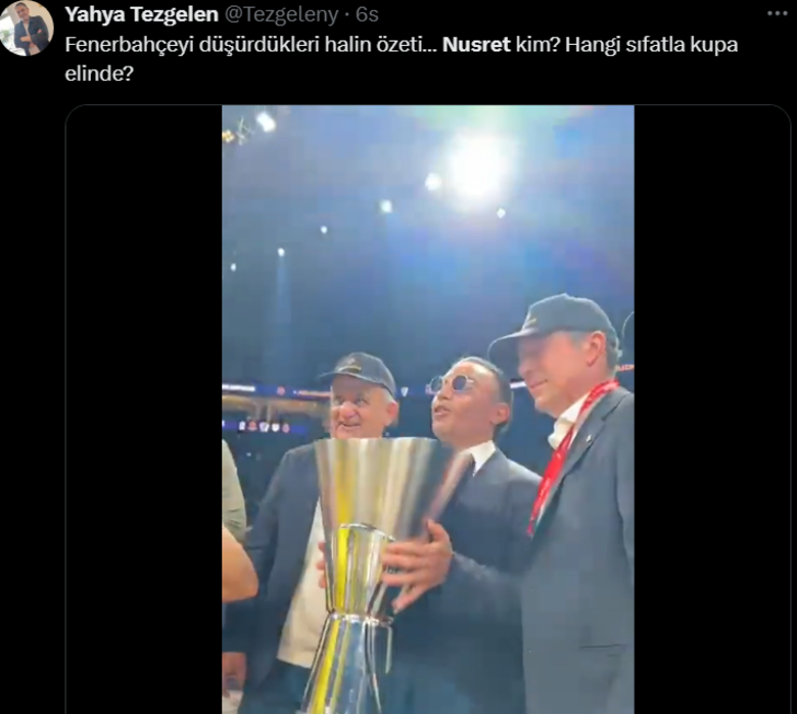 Nusret Gökçe, Fenerbahçe Beko'nun EuroLeague şampiyonluğunu sahada kutladı! Ahmet Çakar isyan etti G1