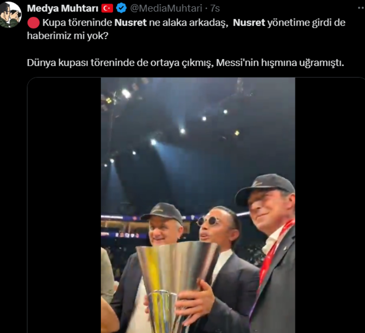 Nusret Gökçe, Fenerbahçe Beko'nun EuroLeague şampiyonluğunu sahada kutladı! Ahmet Çakar isyan etti G3