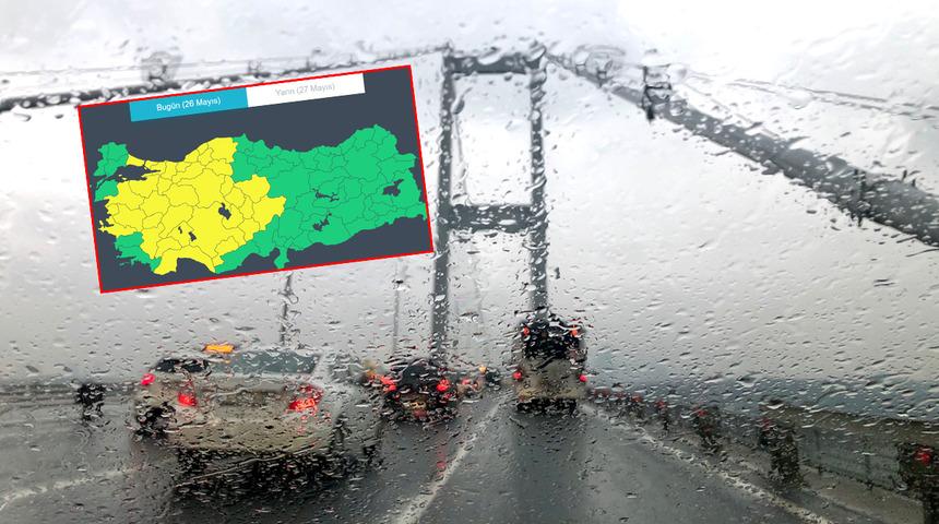 Meteoroloji uyardı! 34 kentte 'sarı kodlu' alarm! Kuvvetli yağış, rüzgar ve toz taşınımı...