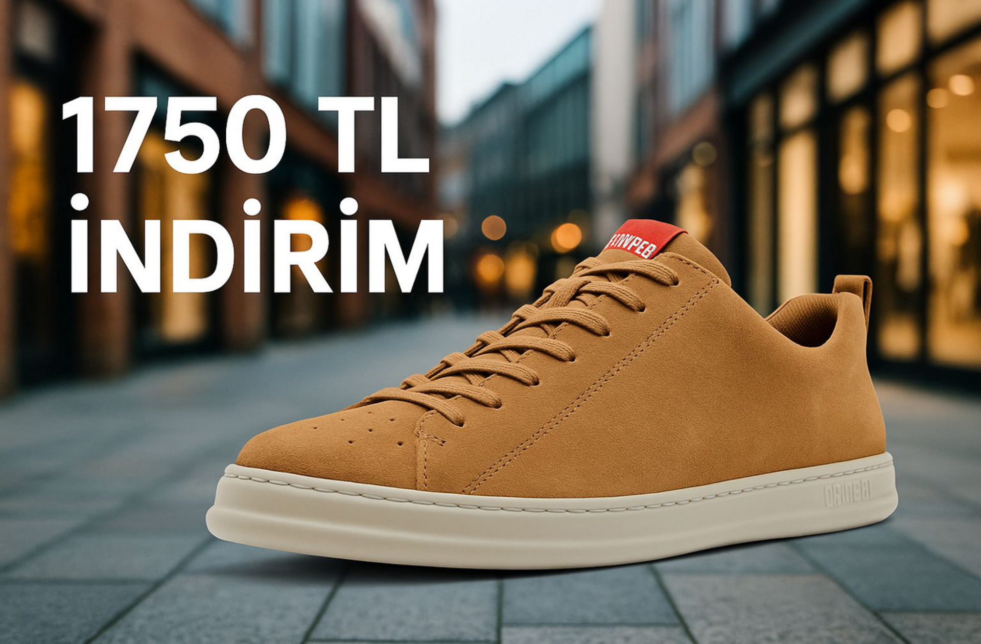 Sabah evden çıkarken ilk tercihiniz olacak: Camper Runner Four ayakkabı indirimde