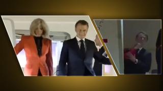 Dünyanın konuştuğu anlar! Fransa Cumhurbaşkanı Macron'a tokat: Neye uğradığını şaşırdı...