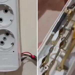 Yeniden gizli kamera skandalı! Denizli'de prizden gizli kamera çıktı, evi kiralayanlar o anları paylaştı
