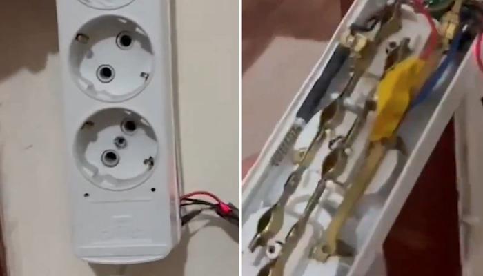 Yeniden gizli kamera skandalı! Denizli'de prizden gizli kamera çıktı, evi kiralayanlar o anları paylaştı