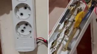 Yeniden gizli kamera skandalı! Denizli'de prizden gizli kamera çıktı, evi kiralayanlar o anları paylaştı