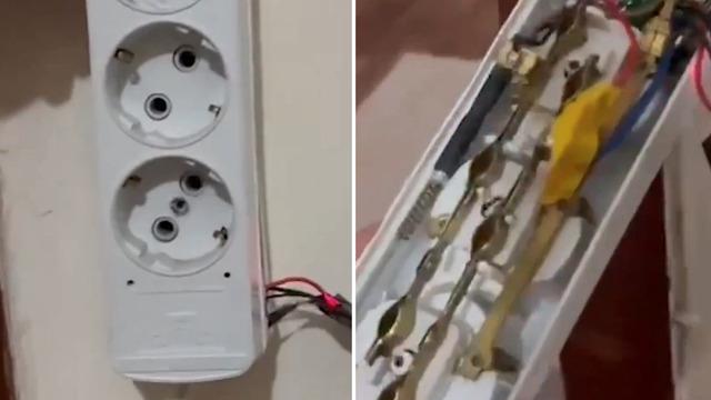 Yeniden gizli kamera skandalı! Denizli'de prizden gizli kamera çıktı, evi kiralayanlar o anları paylaştı