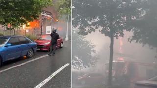 Esenyurt'ta bir restoranda yangın paniği! Ekipler söndürdü