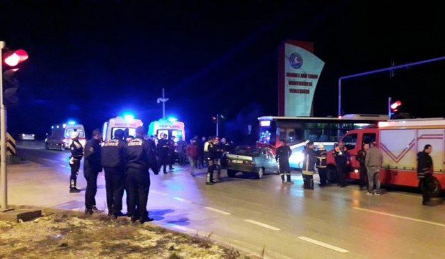Burdur’da trafik kazası: 7 yaralı