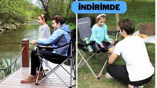 Kamp keyfinizi zirveye taşıyacak o sandalye: Songmics XL Köpük Yastıklı Katlanır Kamp Sandalyesi indirimde
