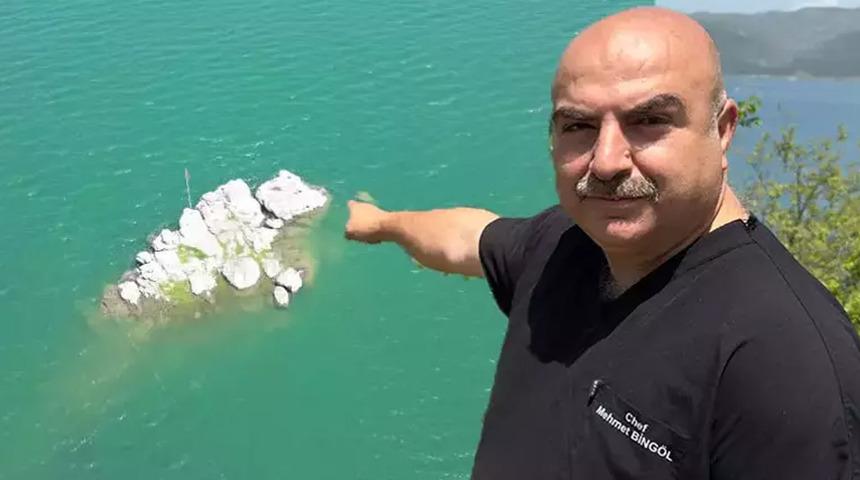 Baraj suları çekildi ortaya çıkan alan tarıma açıldı!