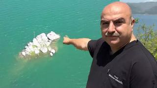 Baraj suları çekildi ortaya çıkan alan tarıma açıldı!