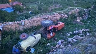 Malatya'da feci olay! Traktör şarampole devrildi, sürücü hayatını kaybetti