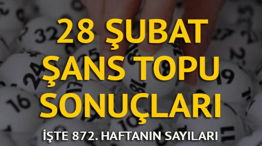 28 Şubat Şans Topu sonuçları sorgula: Şans Topu bu haftayı es geçti! (MPİ 872. hafta Şans Topu sonucu)