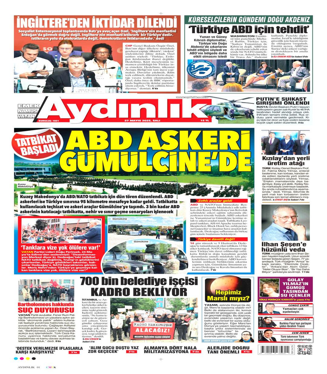 Aydınlık Gazetesi