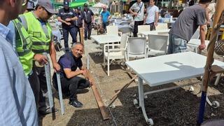 Sahilde işgale müdahale: Masalar kaldırıldı, şerit çekildi