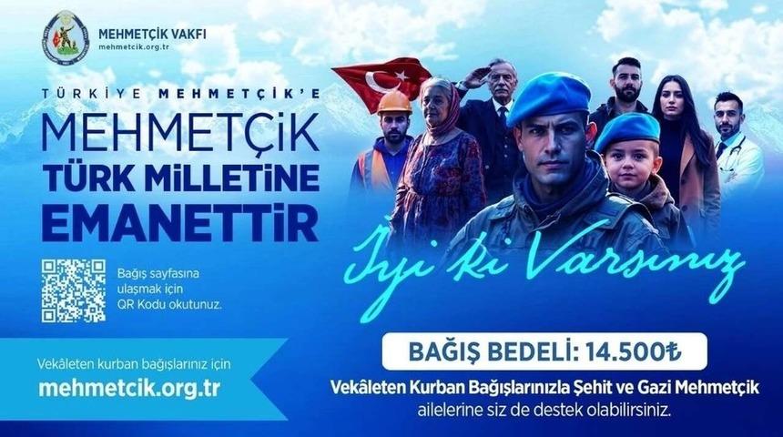 Kurban Bayramı'nda Mehmetçik Vakfı’ndan bağış kampanyası