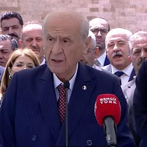 Bahçeli Ülkücü Şehitler Anıtı'nda! Geçirdiği rahatsızlık sonrası ilk açıklama: Vakit hızlıca yaklaşmakta
