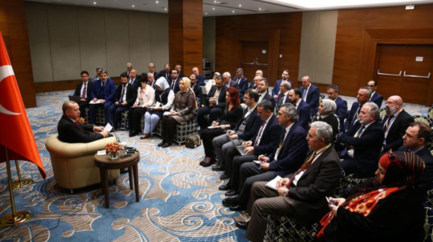 Cumhurbaşkanı Erdoğan'dan gazeteciye tarihi ayar!