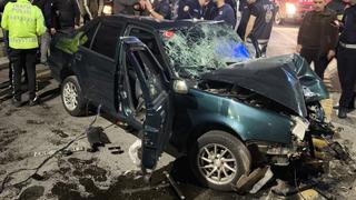 Zonguldak'ta kontrolden çıkan otomobil refüje çarptı!  4 yaralı