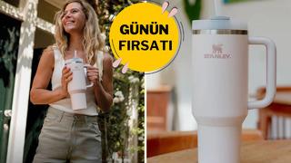 İçecekleri gün boyu sıcak, 48 saat buz gibi tutuyor! Stanley Quencher termos indirimde