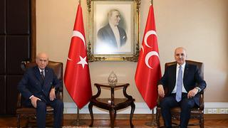 Bahçeli'yi ziyaret eden Kurtulmuş'tan açıklama: Terör belası artık tarihin çöplüğüne atılıyor Komisyon için net bir mesaj verdi