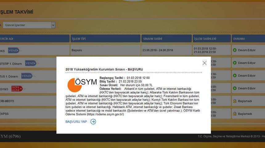 AİS'te YKS başvuru ekranı açıldı! İşte YKS başvuru kılavuzu ve rehberi