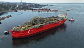 Osman Gazi gemisi İstanbul Boğazı'nda!