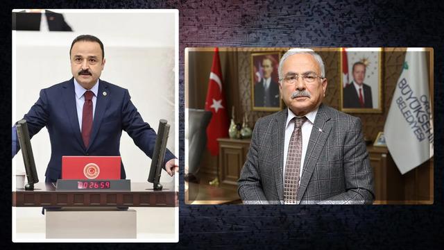 MHP'li milletvekili AK Partili belediye başkanını topa tuttu! Canlı yayında ağzına ne gelirse söyledi