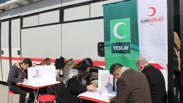 Tekirdağ’da Vatan için Afrin Kardeşliği kan bağışı