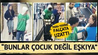 Daha küçücükler! İstanbul'da inanılmaz görüntüler: Market soyan çocuklar bir de kasiyere falçata çekti