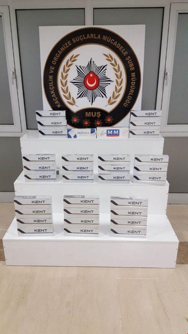 Muş’ta bin 878 paket kaçak sigara ele geçirildi