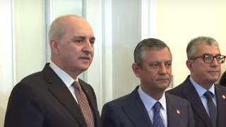 Her çalışmaya CHP olumlu katkı verecek deyip şartını açıkladı! TBMM Başkanı Numan Kurtulmuş'tan Özgür Özel'e ziyaret