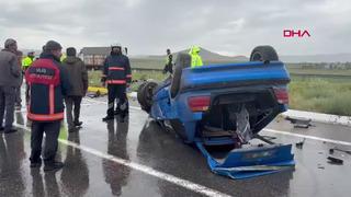 Sivas'ta feci kaza! 1 ölü, 4 yaralı