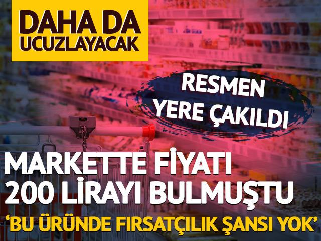 Markette fiyatı 200 lirayı bulmuştu şimdi resmen yere çakıldı! 