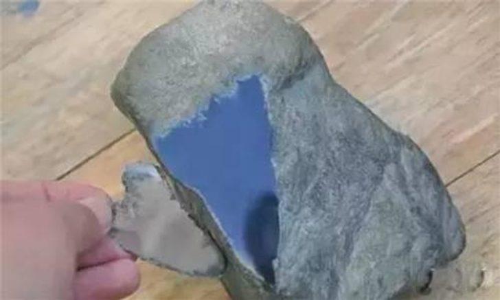 Taş sandı, bakın içinden ne çıktı G1