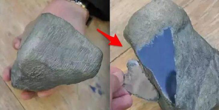 Taş sandı, bakın içinden ne çıktı G3