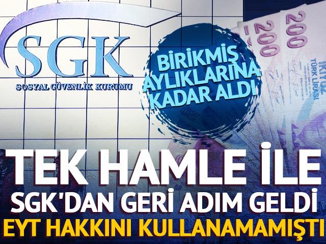 EYT hakkını kullanamamıştı! Tek hamle ile SGK'dan geri adım geldi... 
