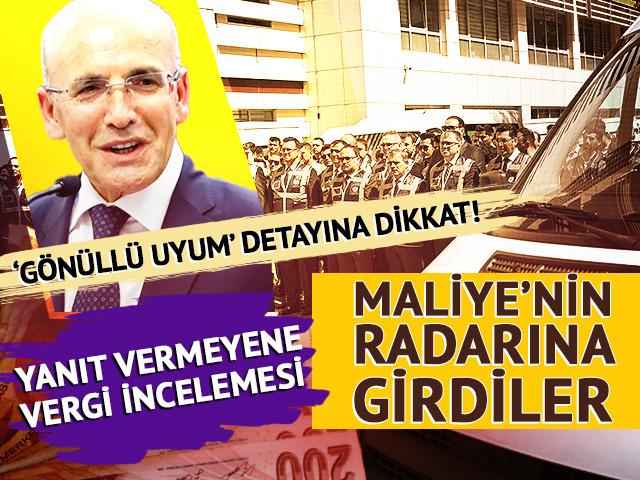 Maliye'nin radarına girdiler! 'Gönüllü uyum' detayına dikkat, yanıt vermeyene vergi incelemesi