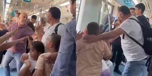 Marmaray'da iki çocuklu babaya yumruk atan şüpheli tutuklandı!
