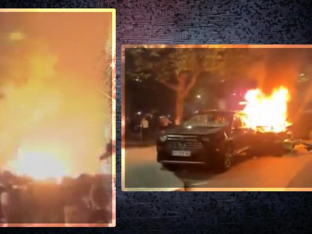 Tarihi zafer sonrası Paris sokakları savaş alanına döndü