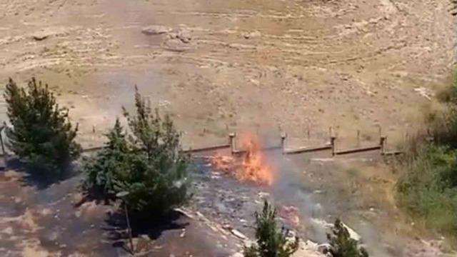 Batman’da kız yurdunun bahçesinde yangın