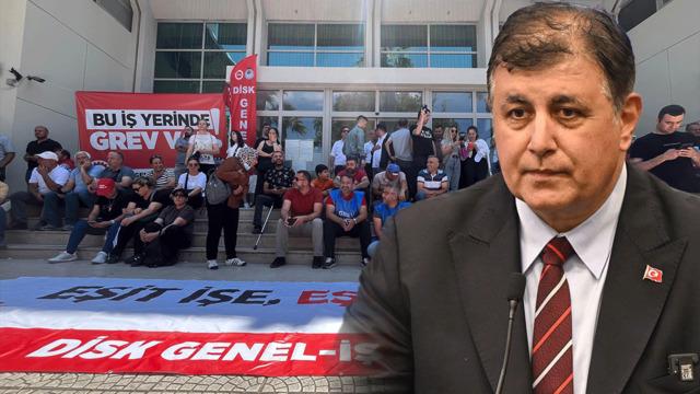 İşçiler ve belediye başkanı arasında gerilim! İzmir Belediyesi çalışanları grevin 4. gününde...