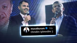Özgür Özel'e şarkı sözüyle yanıt verdi! Bakan Kurum sosyal medyadan paylaştı: Efendim işitmedim